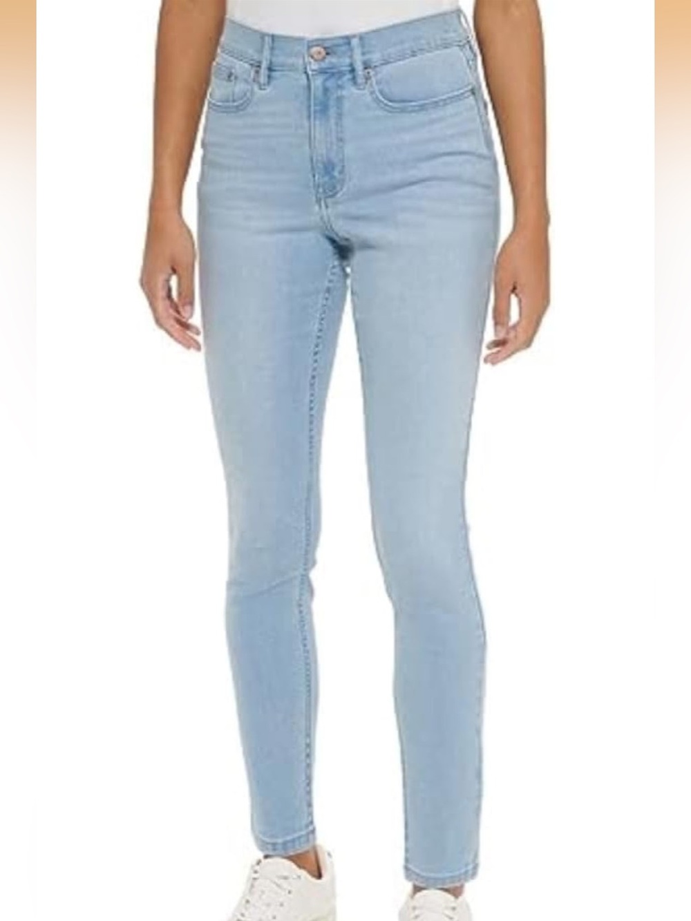 Calvin Klein Light Blue High-Rise Skinny Jeans